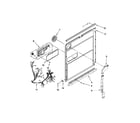 KitchenAid KUDE70FXBL5 inner door parts diagram