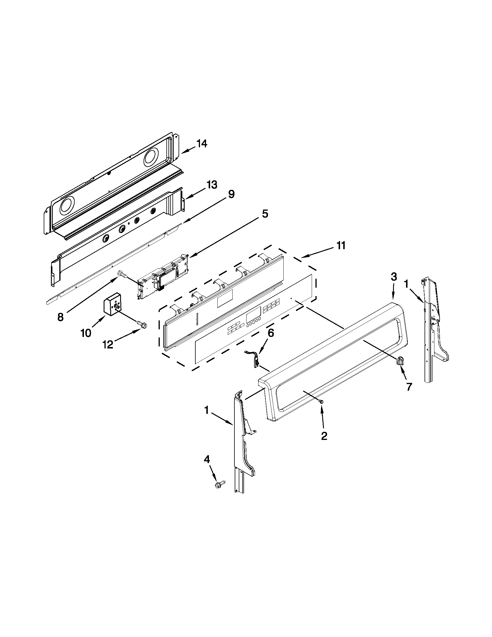 Control panel parts