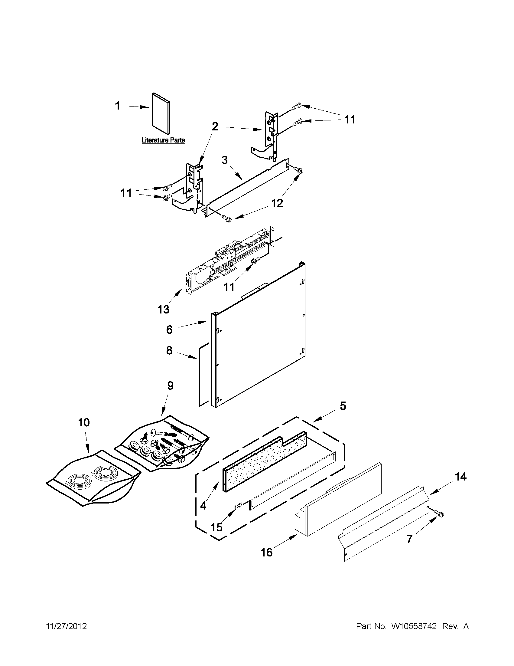 Door panel parts