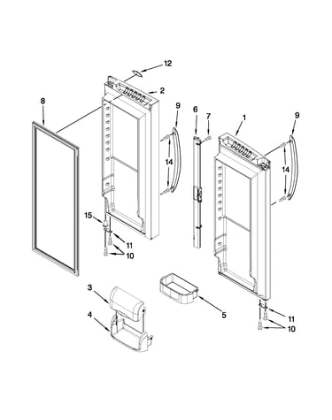 Refrigerator door