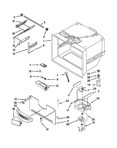 Freezer liner parts