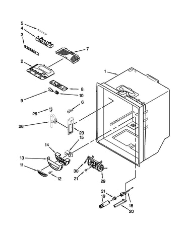 Refrigerator liner parts