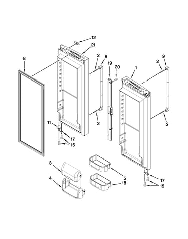 Refrigerator door