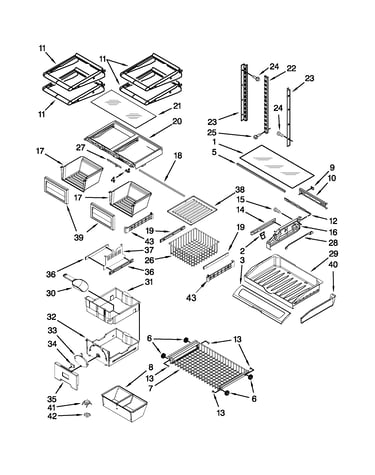 Shelf parts