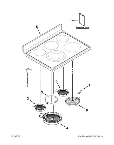 Cooktop parts