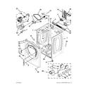 Whirlpool WED94HEAW0 cabinet parts diagram
