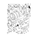 Whirlpool WED94HEAW0 bulkhead parts diagram
