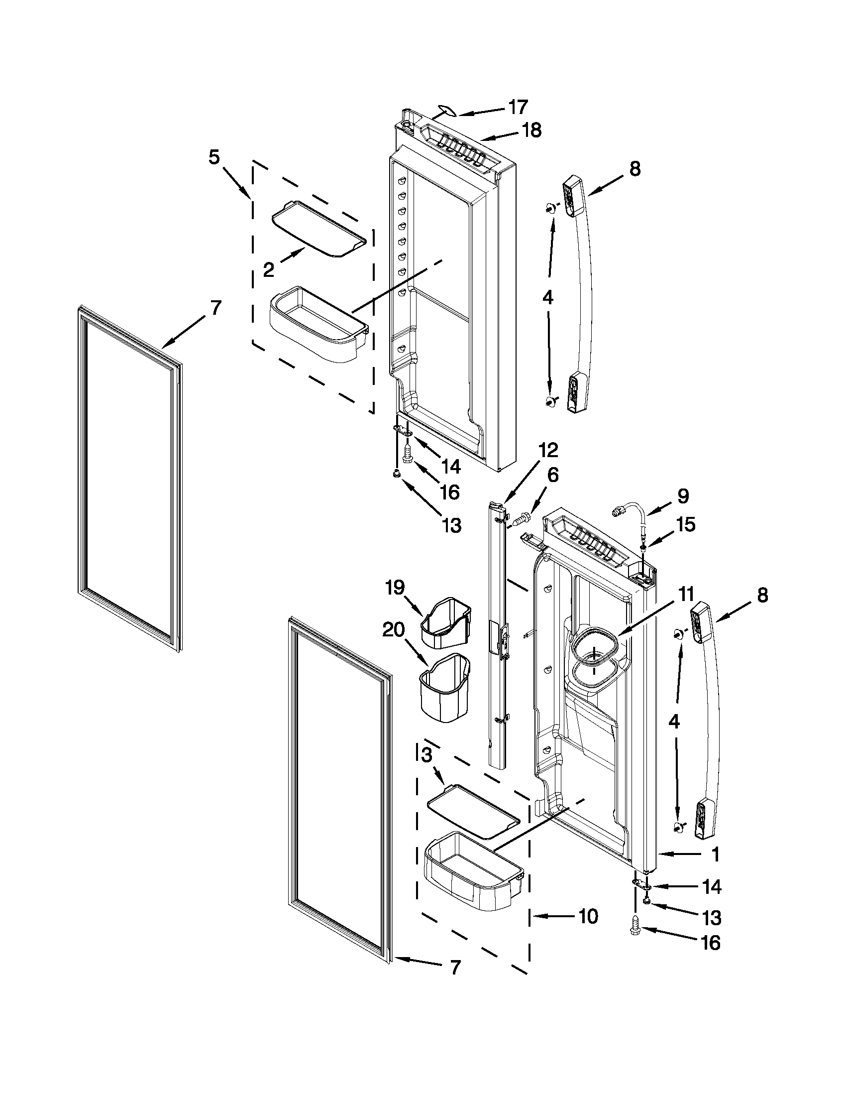 REFRIGERATOR DOOR PARTS