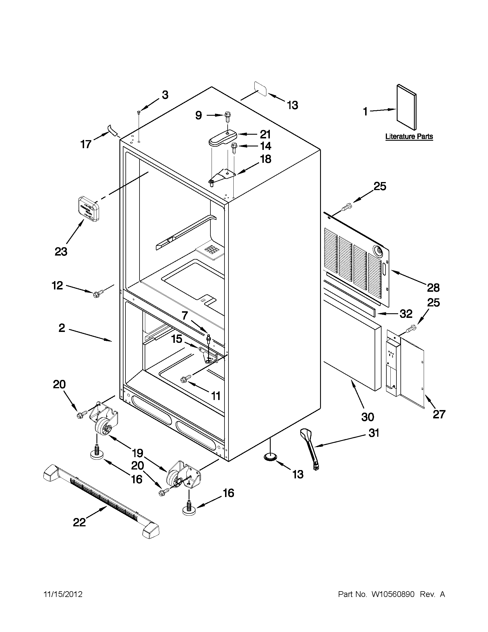 Cabinet parts