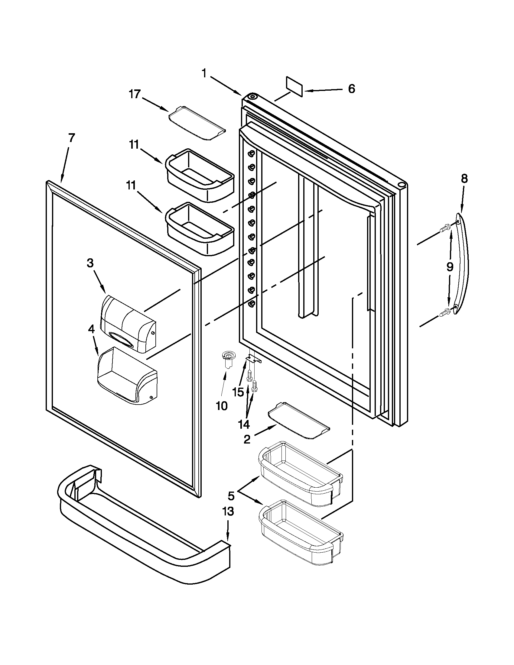 REFRIGERATOR DOOR