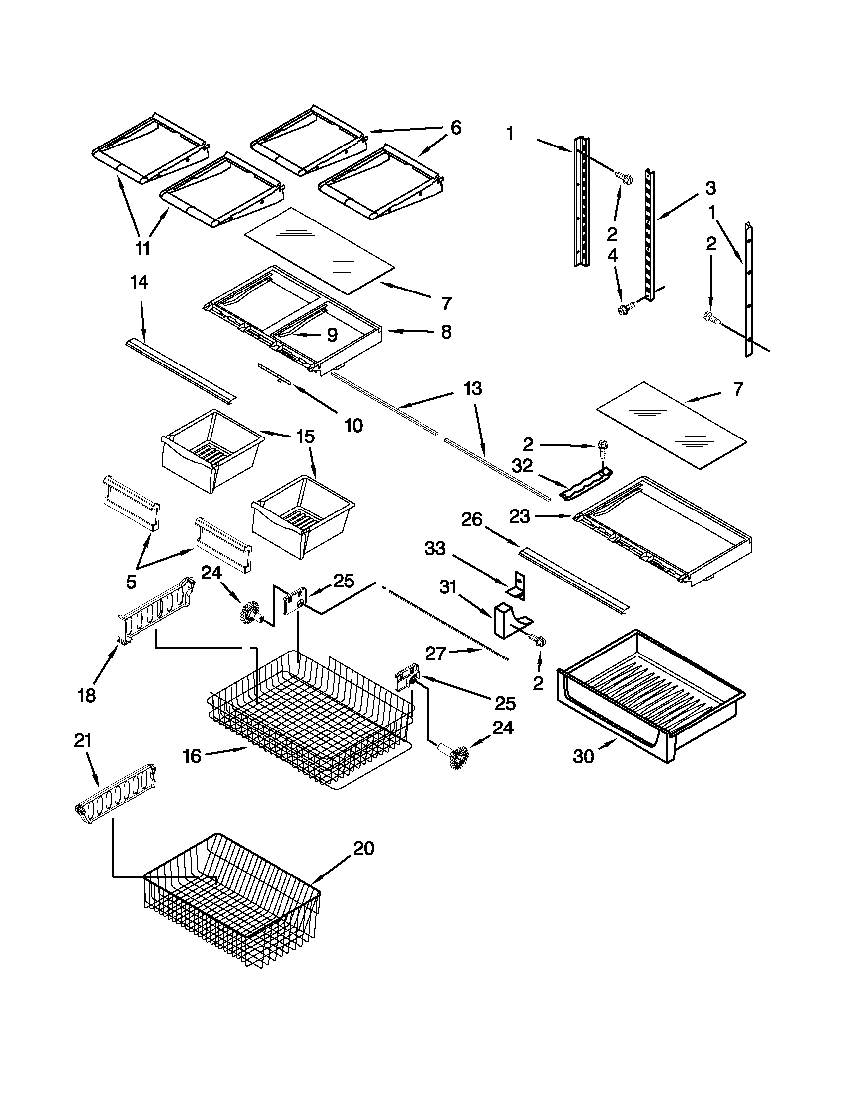 Shelf parts