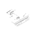 KitchenAid KUDL15FXBL6 control panel and latch parts diagram