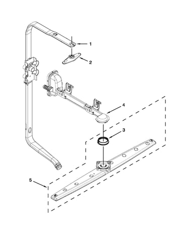 Upper wash and rinse parts