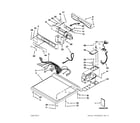 Maytag MDE22PDAGW0 top and console parts diagram
