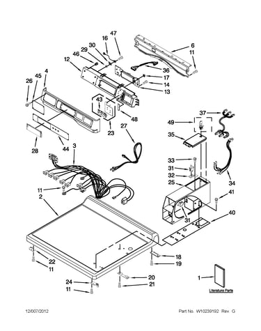 Top and console parts