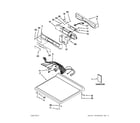 Maytag MDE22PNAGW0 top and console parts diagram