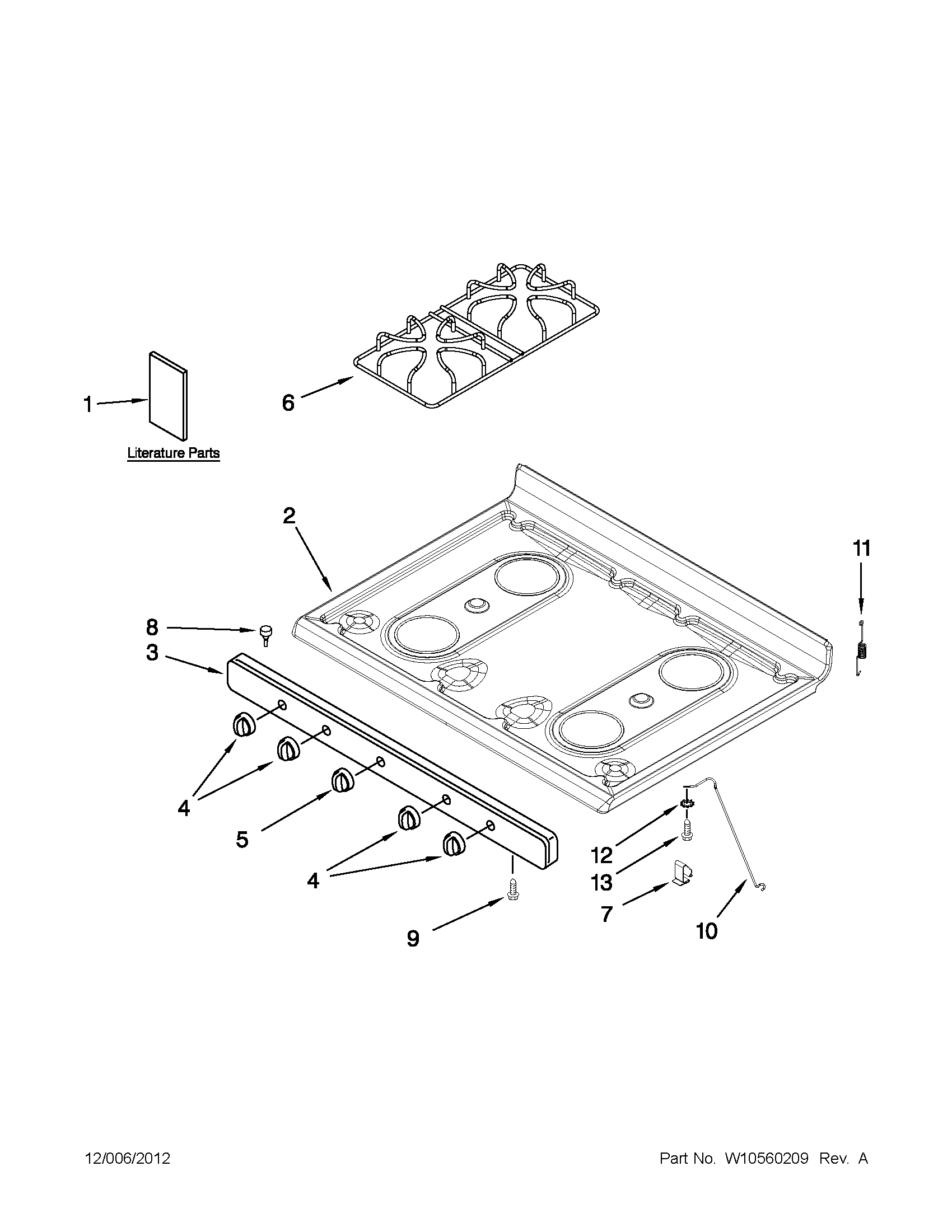 COOKTOP PARTS