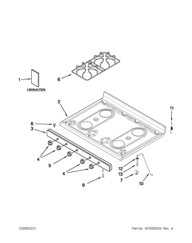 Cooktop parts