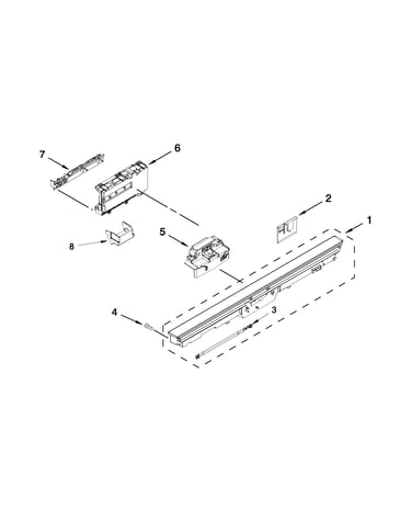 Control panel and latch parts