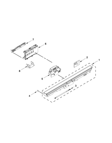 Control panel and latch parts