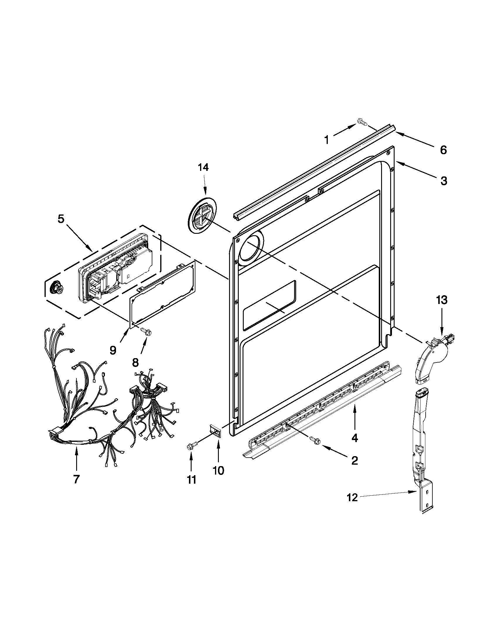 Inner door parts