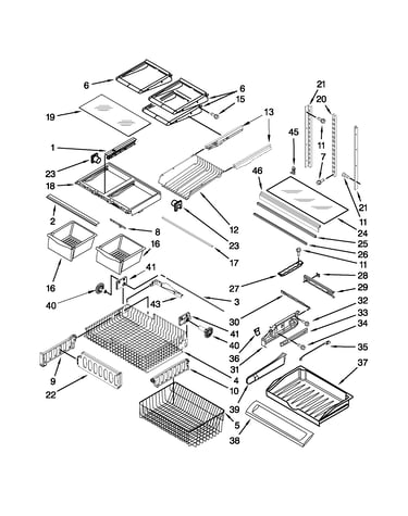 Shelf parts