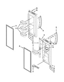 Refrigerator door parts