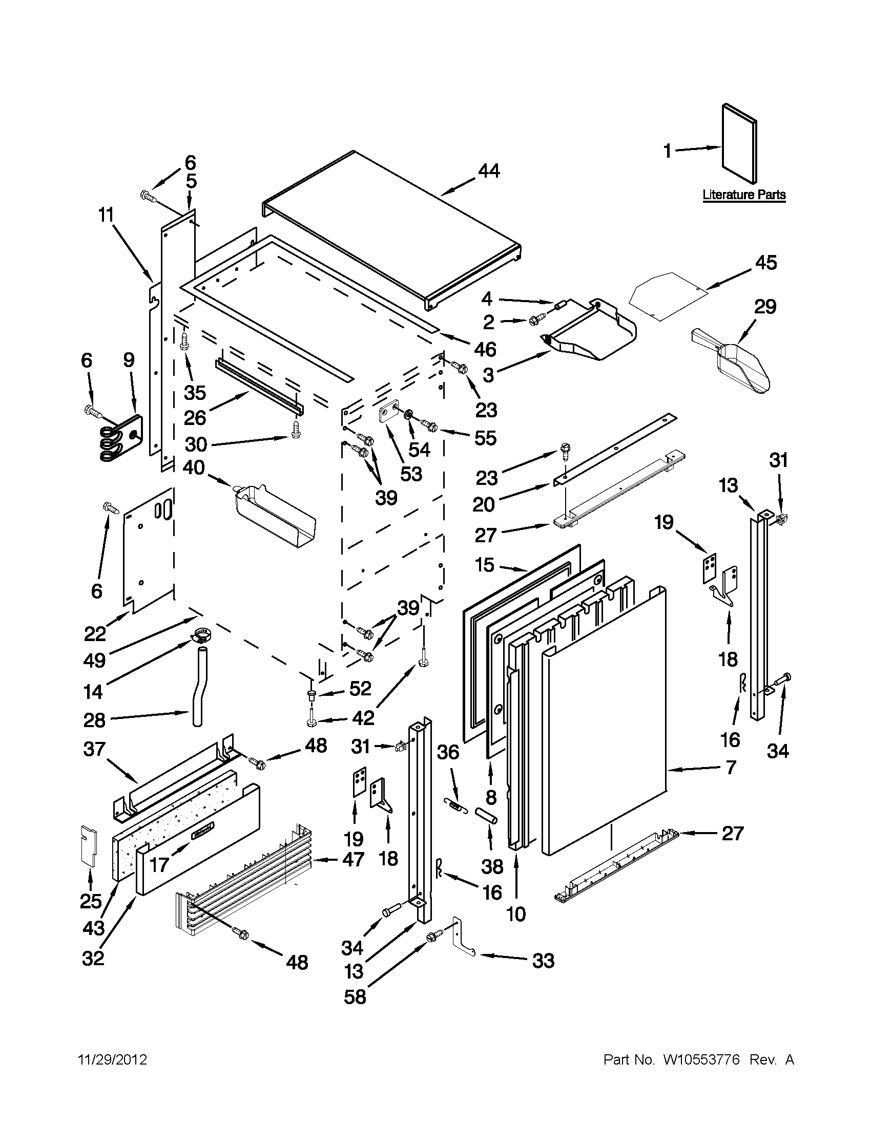 CABINET, DOOR AND LINER PARTS