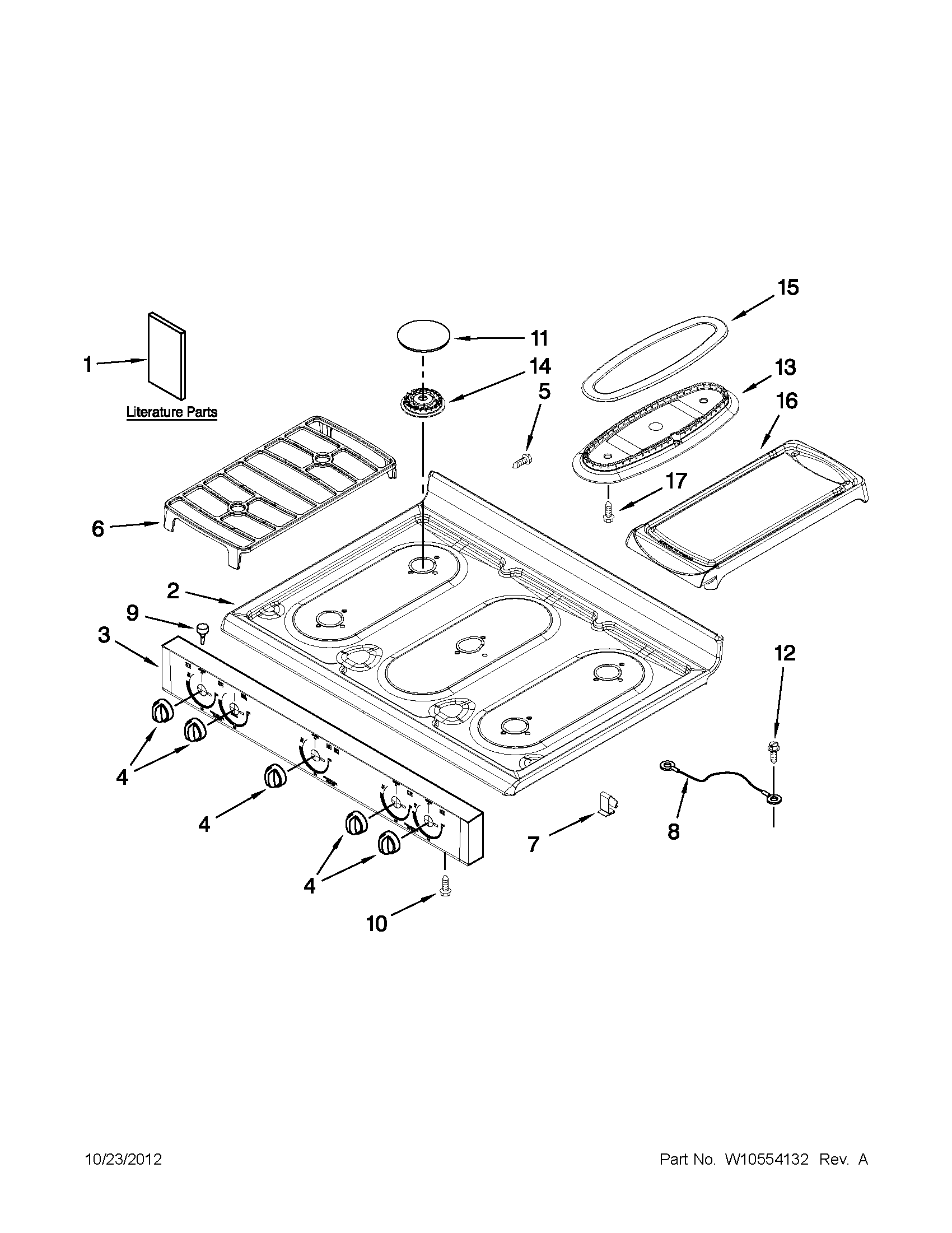 COOKTOP PARTS