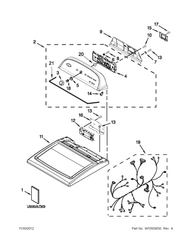 Top and console parts