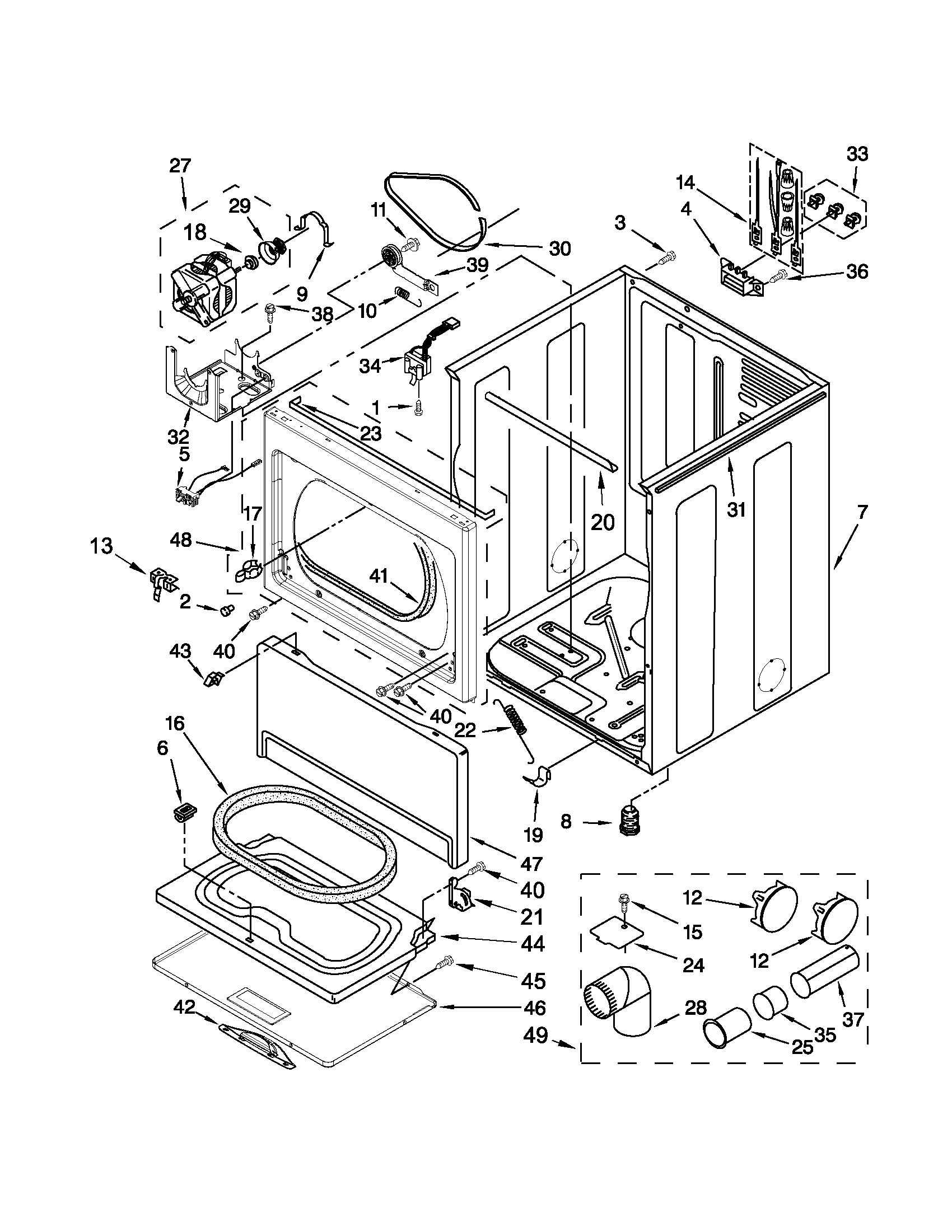 Cabinet parts