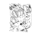 Whirlpool 4GWED5500YW1 bulkhead parts diagram
