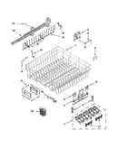 Upper rack and track parts
