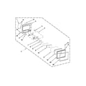 KitchenAid KHMS2056SBL3 door parts diagram