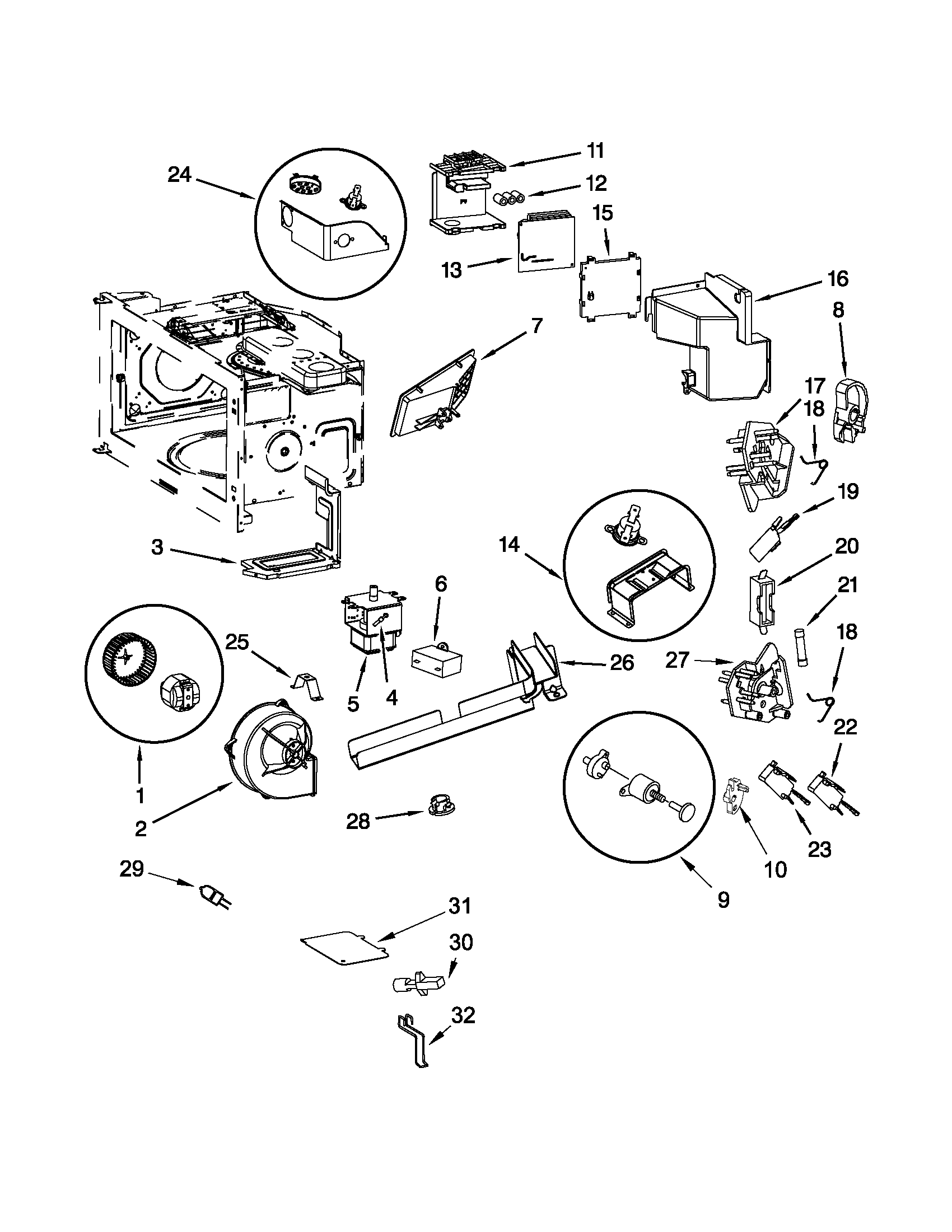 Interior & airflow parts