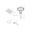 KitchenAid KHMS2056SBL3 rack and turntable parts diagram