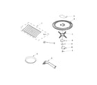 KitchenAid KHMS2056SBL3 rack and turntable parts diagram