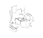 KitchenAid KHMS2056SWH3 cabinet and installation parts diagram