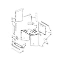 KitchenAid KHMS2056SBL3 cabinet and installation parts diagram
