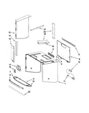 Cabinet and installation parts