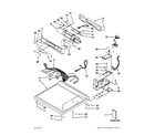 Maytag MDE25PDAGW0 top and console parts diagram