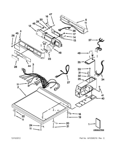 Top and console parts