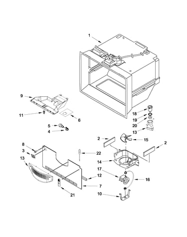 Freezer liner parts