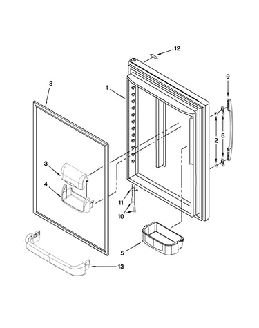 Refrigerator door