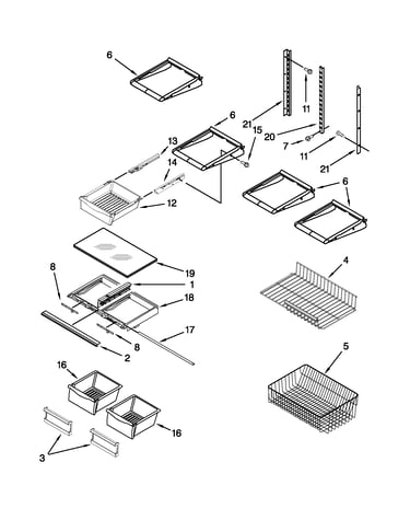 Shelf parts