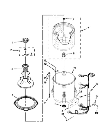 Basket and tub parts