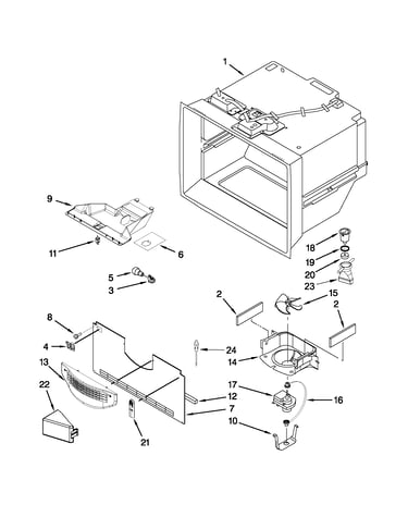 Freezer liner parts