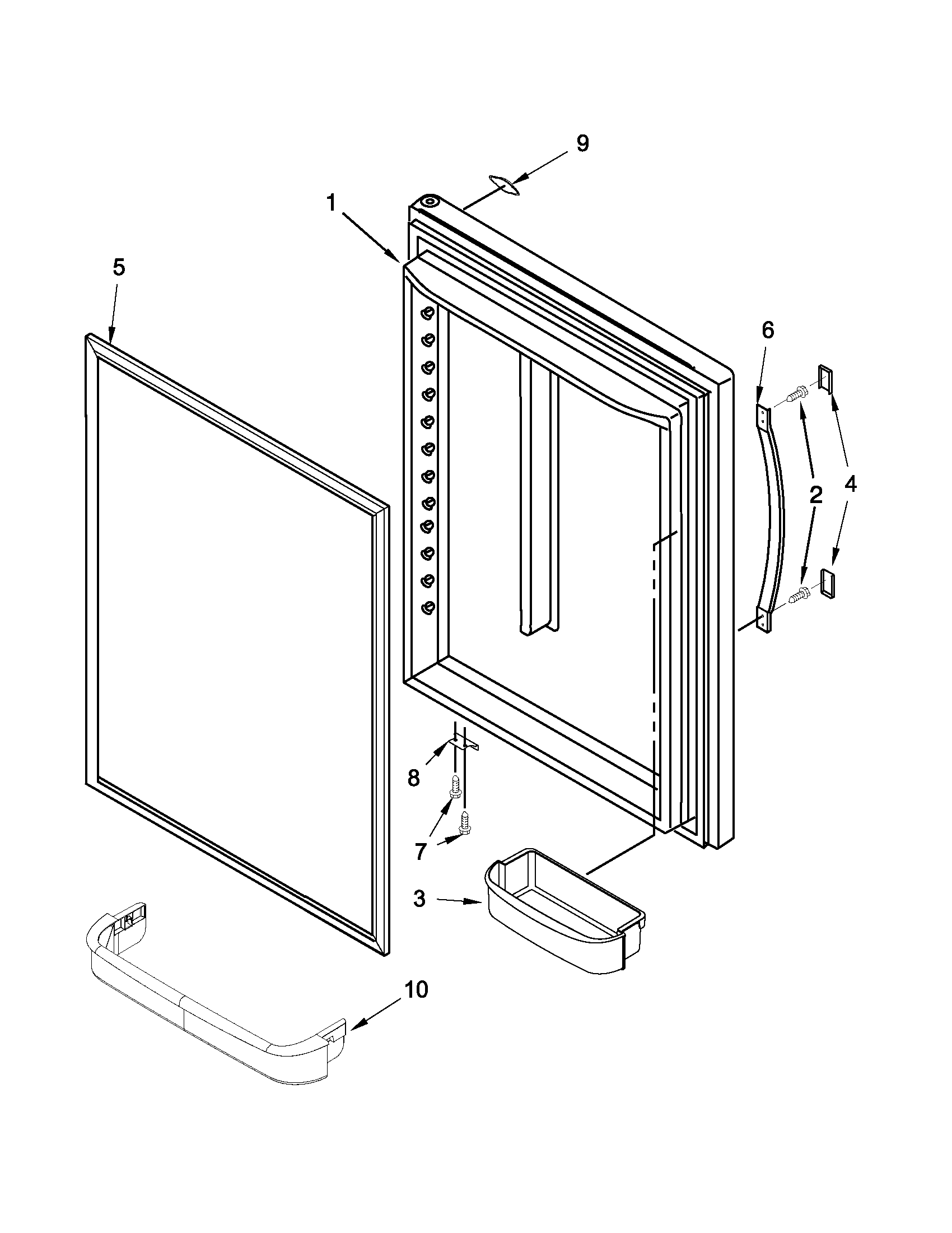 Refrigerator door