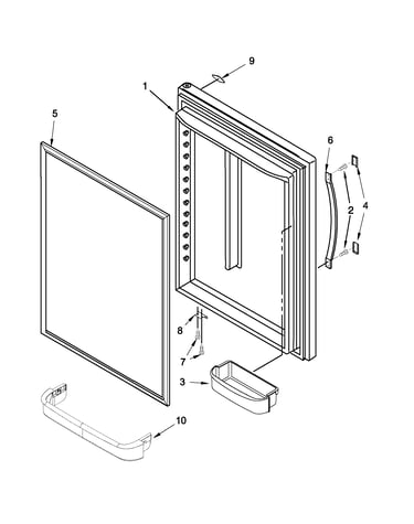 Refrigerator door