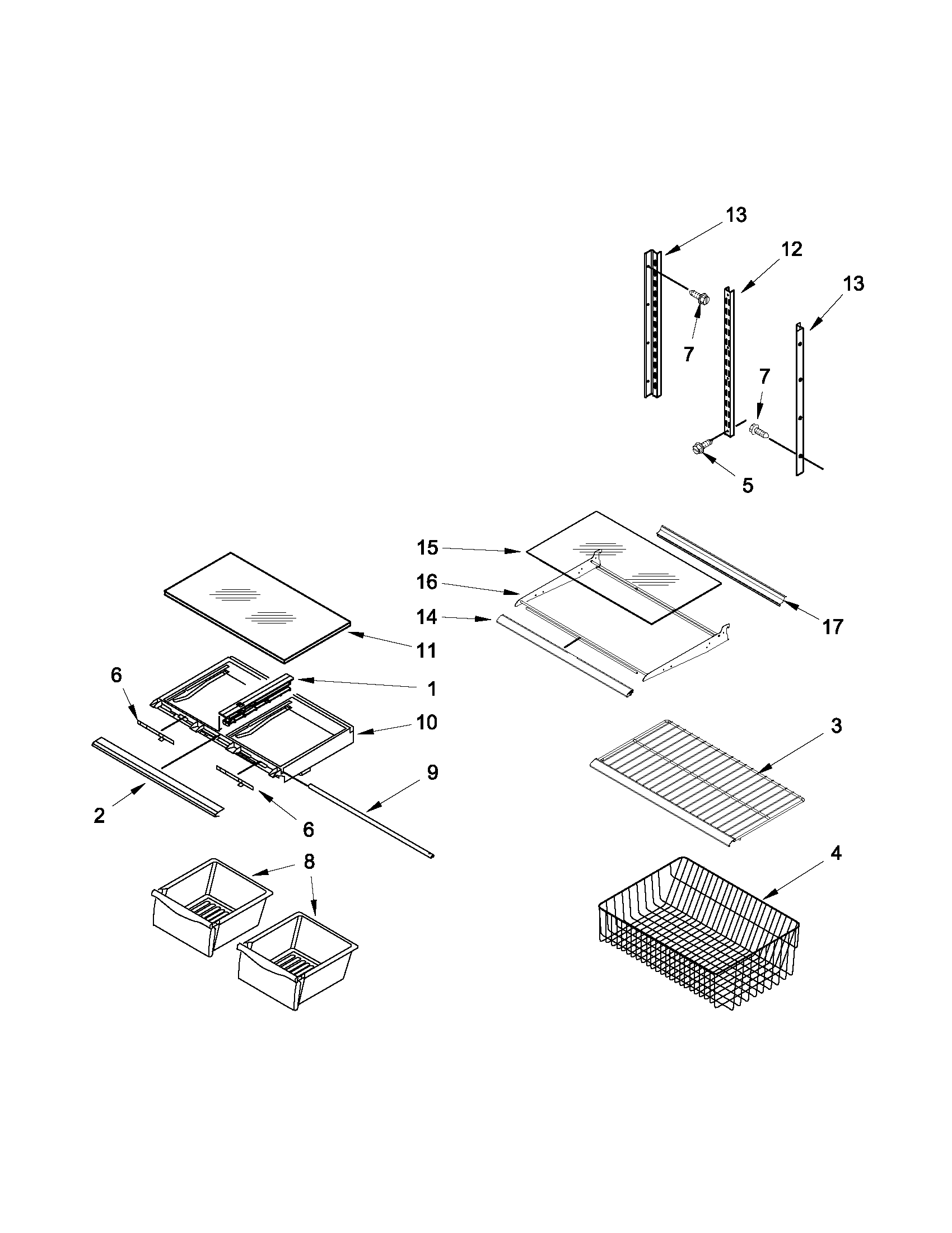 Shelf parts
